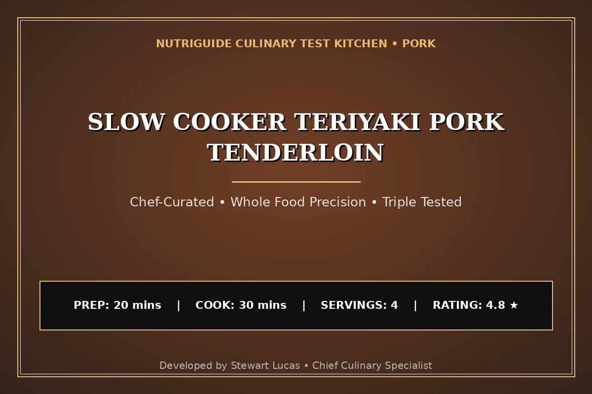 Slow Cooker Teriyaki Pork Tenderloin