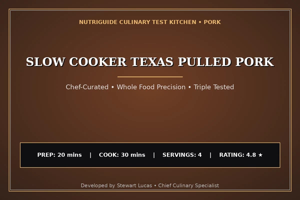 Slow Cooker Texas Pulled Pork