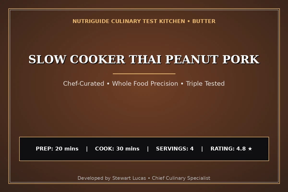 Slow Cooker Thai Peanut Pork