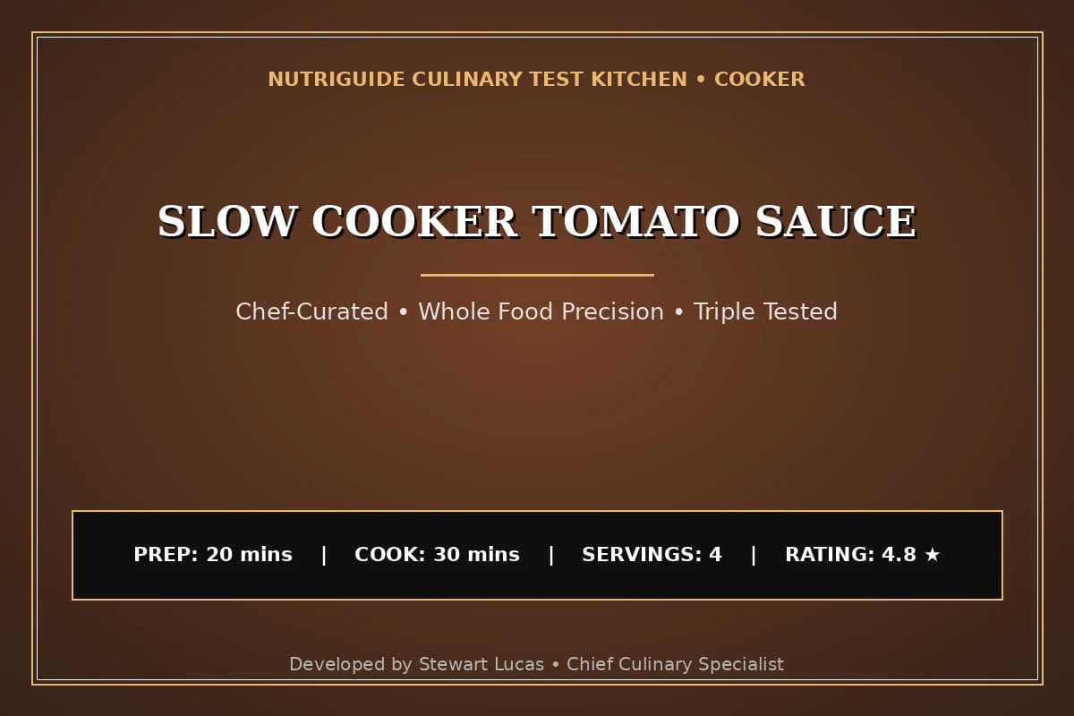 Slow Cooker Tomato Sauce