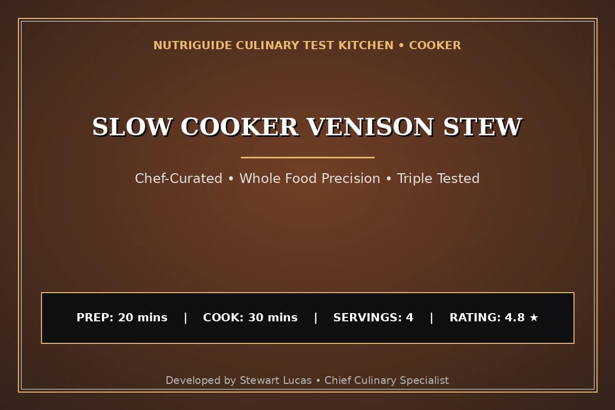 Slow Cooker Venison Stew