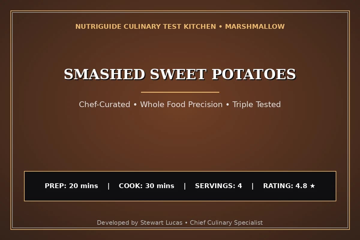 Smashed Sweet Potatoes