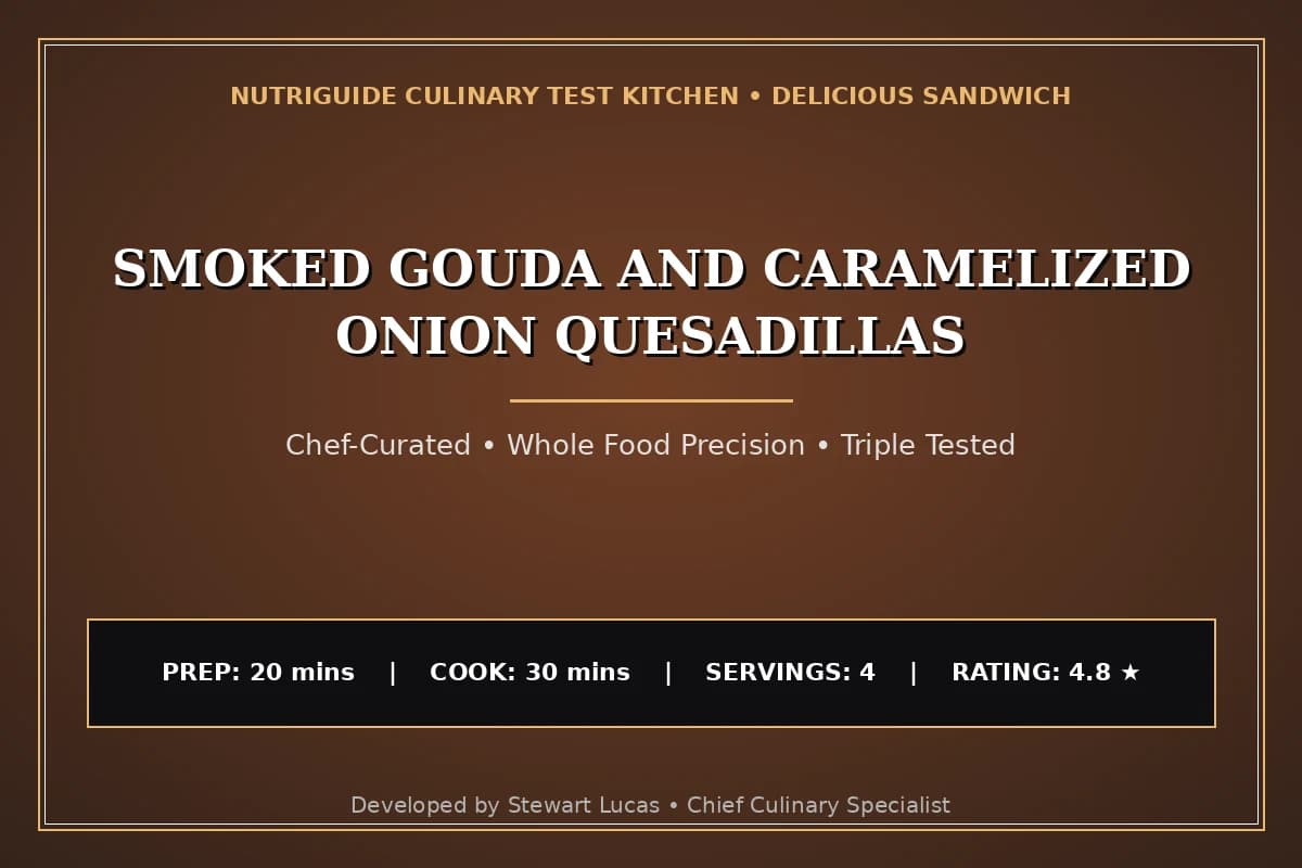 Smoked Gouda And Caramelized Onion Quesadillas