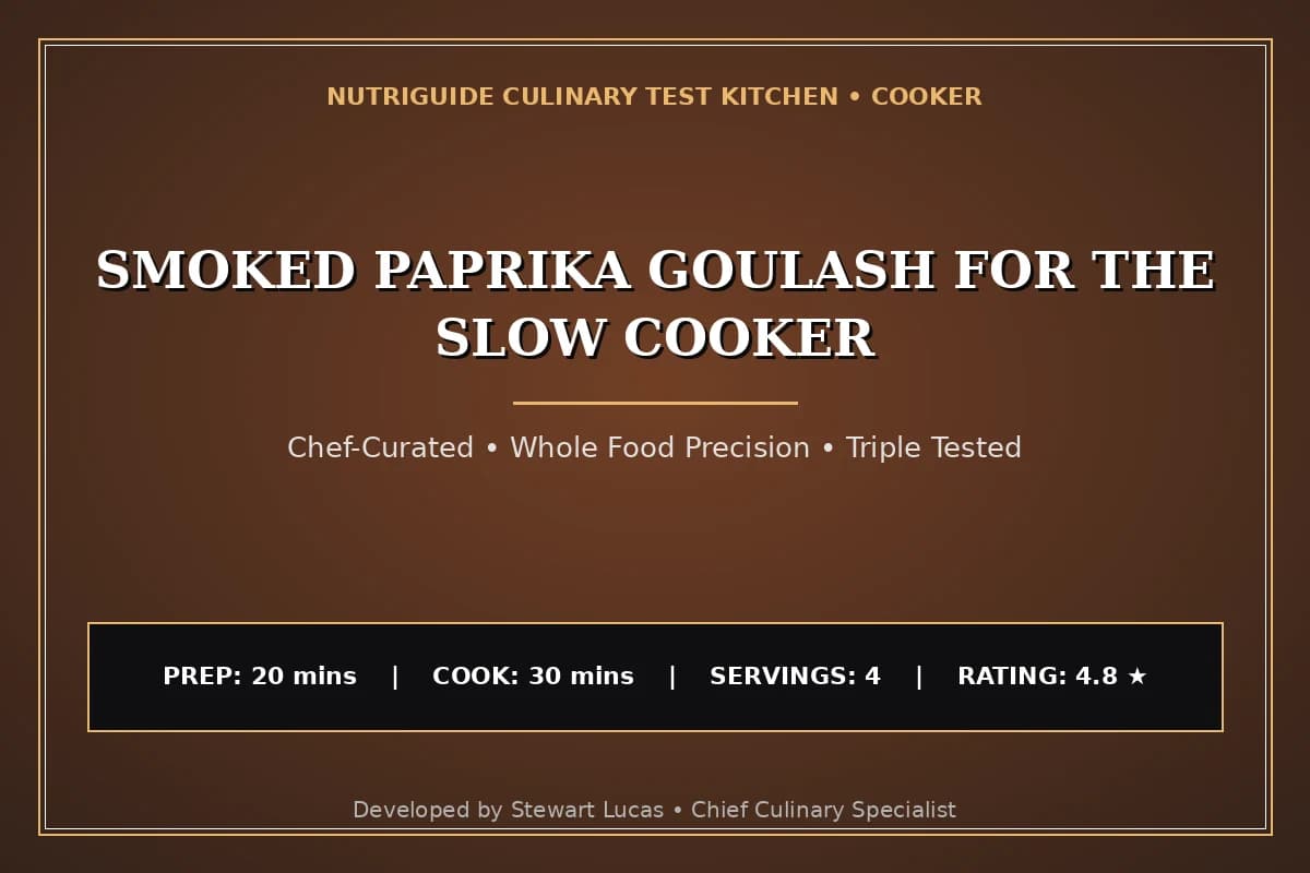 Smoked Paprika Goulash For The Slow Cooker