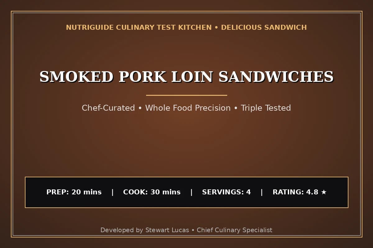 Smoked Pork Loin Sandwiches