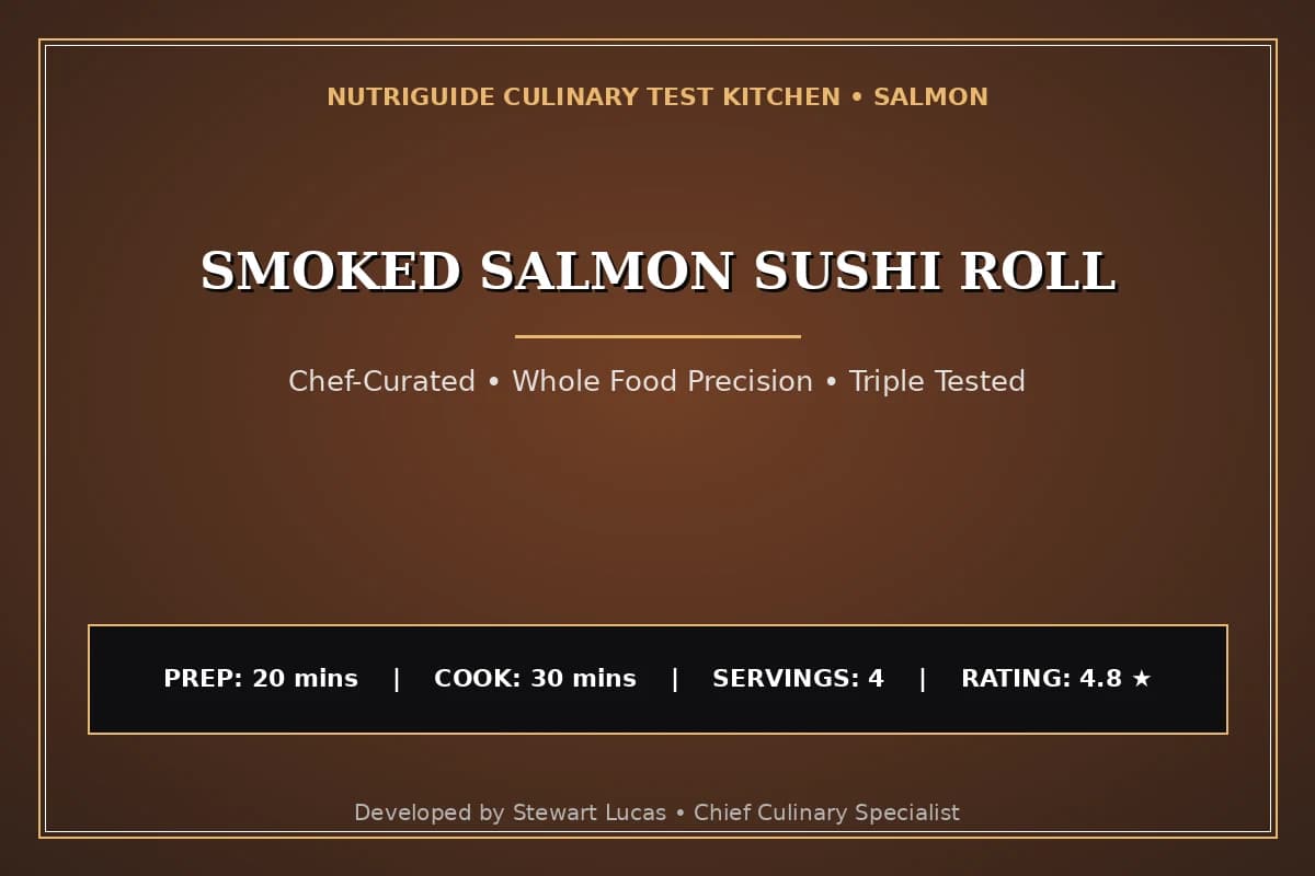 Smoked Salmon Sushi Roll