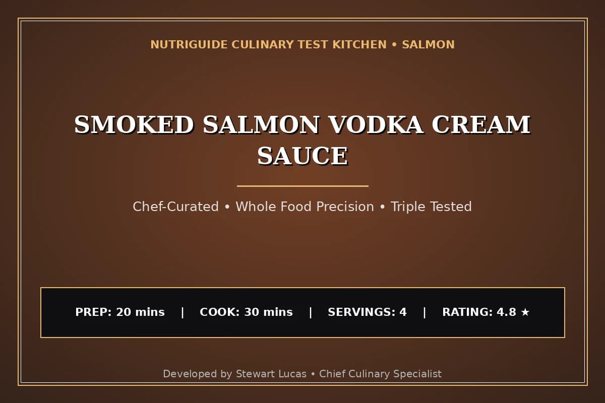 Smoked Salmon Vodka Cream Sauce