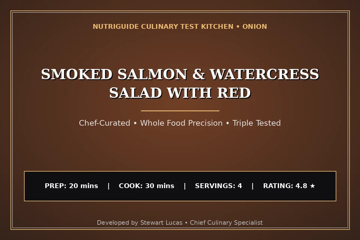 Smoked Salmon & Watercress Salad With Red