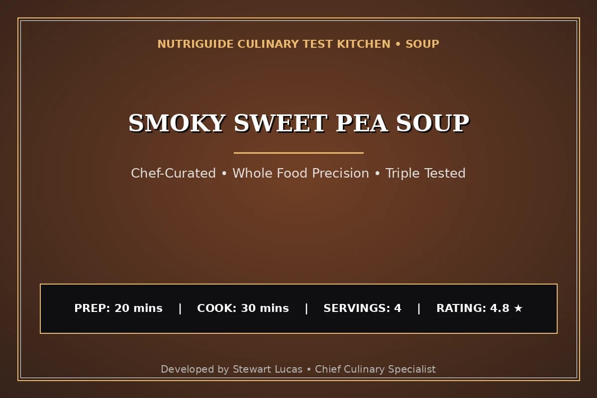 Smoky Sweet Pea Soup