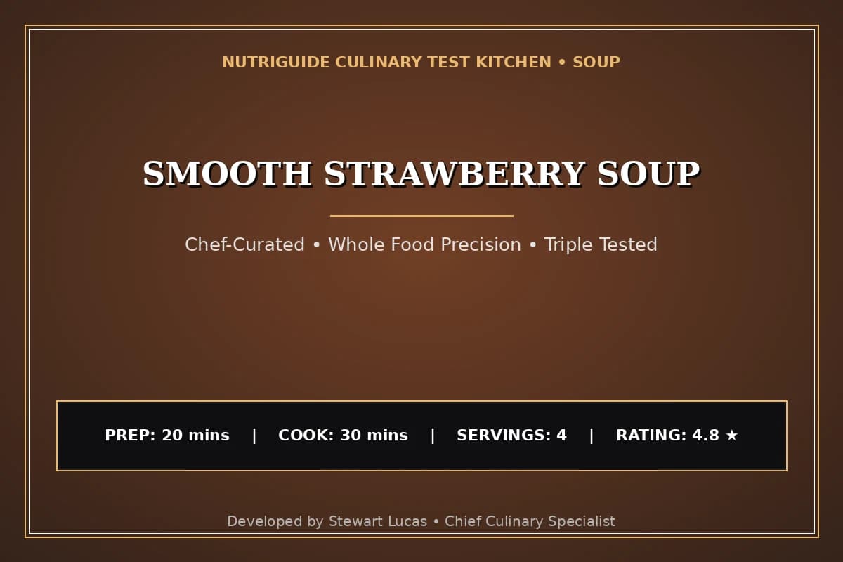 Smooth Strawberry Soup