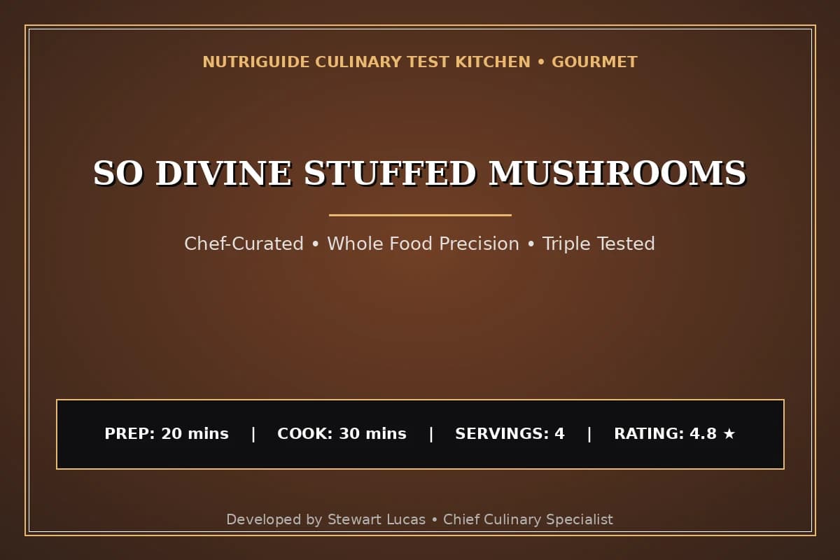 So Divine Stuffed Mushrooms