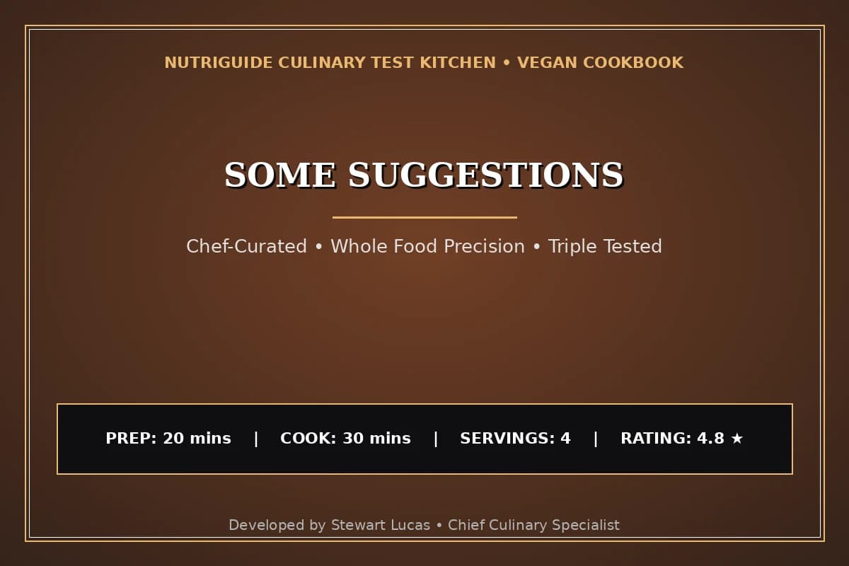Some Suggestions