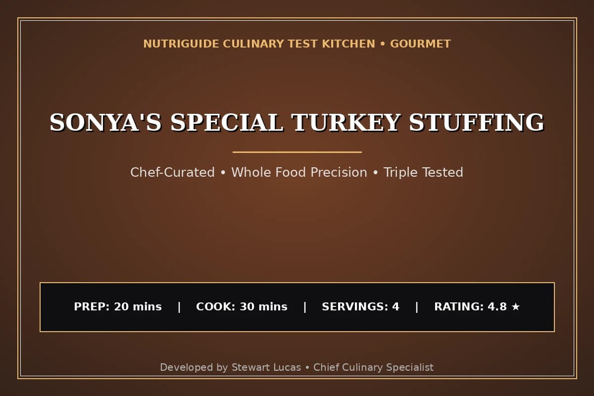Sonya'S Special Turkey Stuffing
