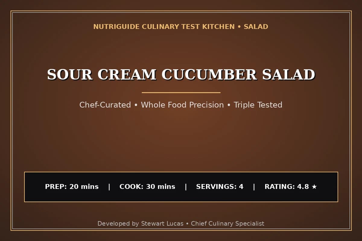 Sour Cream Cucumber Salad