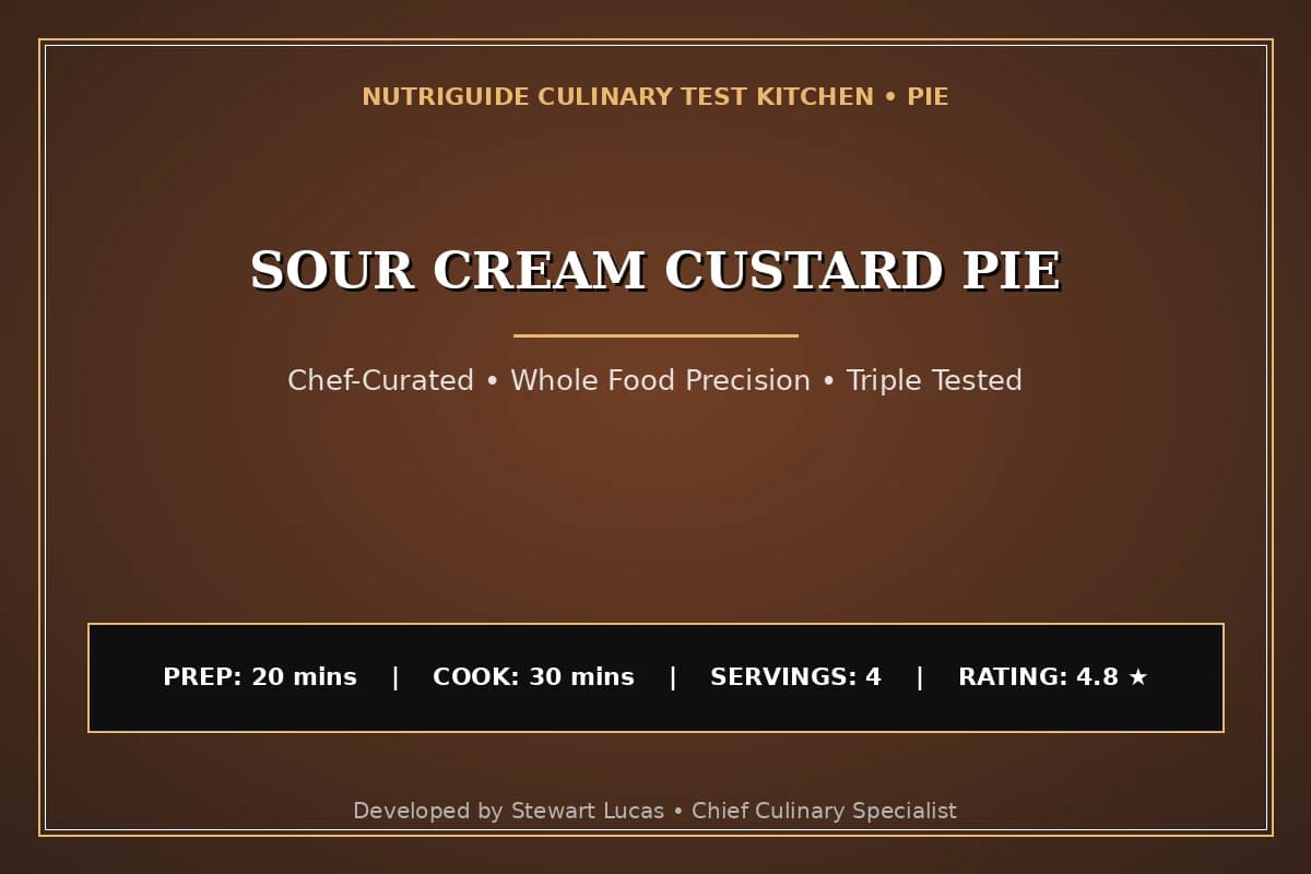 Sour Cream Custard Pie