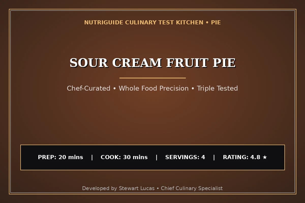 Sour Cream Fruit Pie