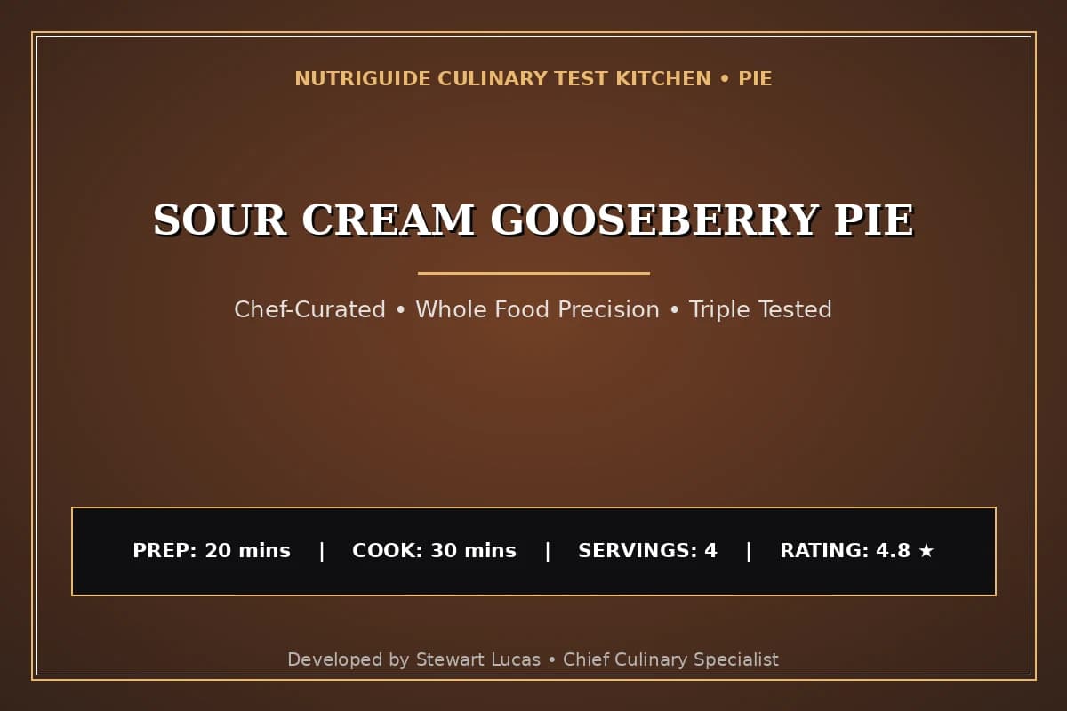 Sour Cream Gooseberry Pie
