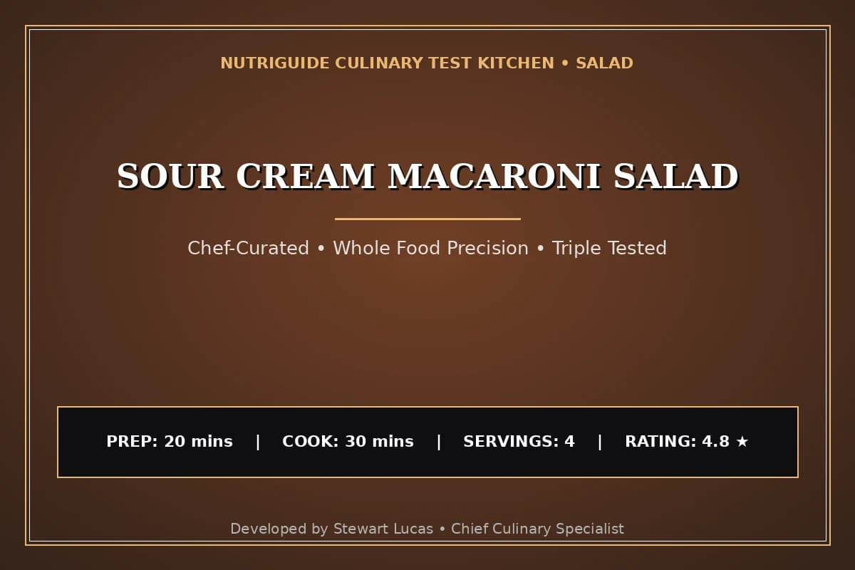 Sour Cream Macaroni Salad