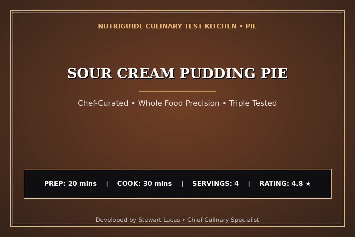 Sour Cream Pudding Pie