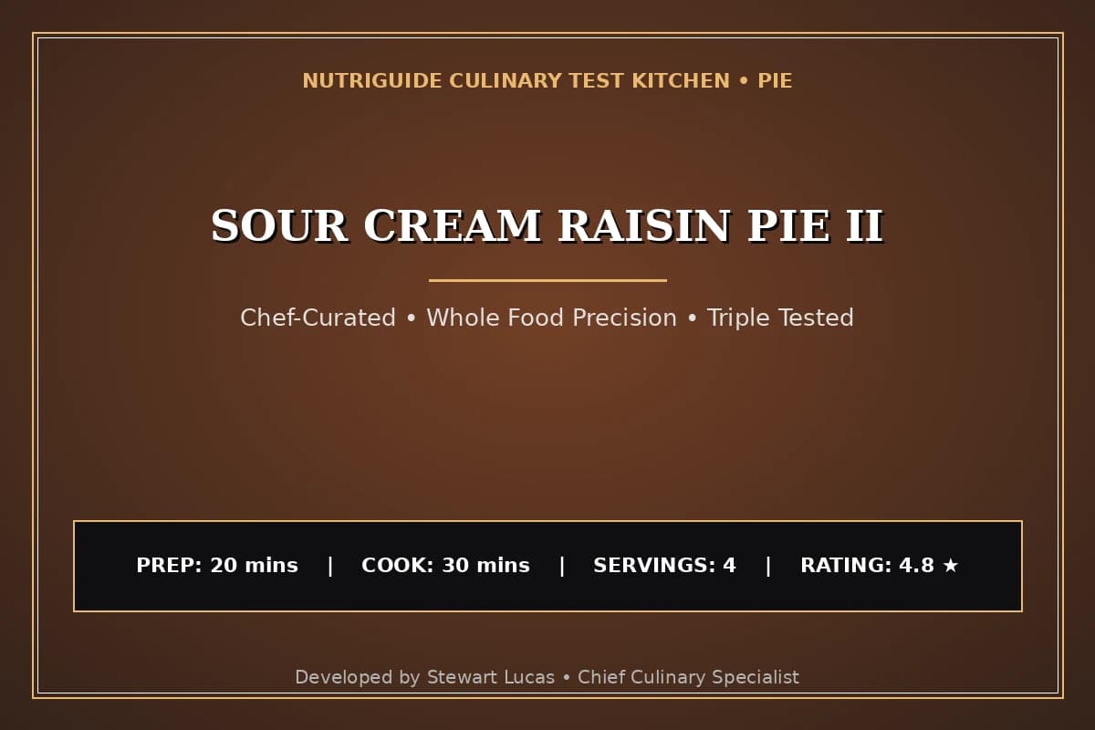 Sour Cream Raisin Pie Ii