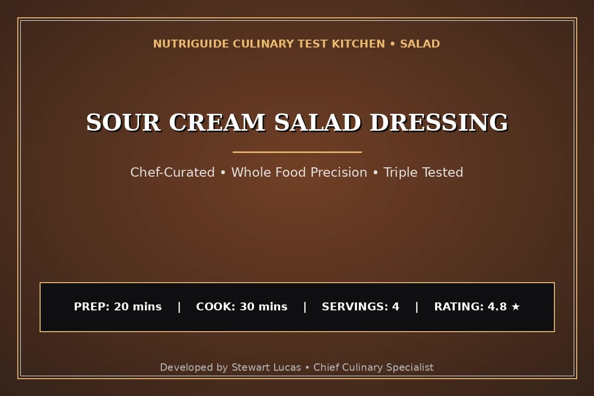 Sour Cream Salad Dressing