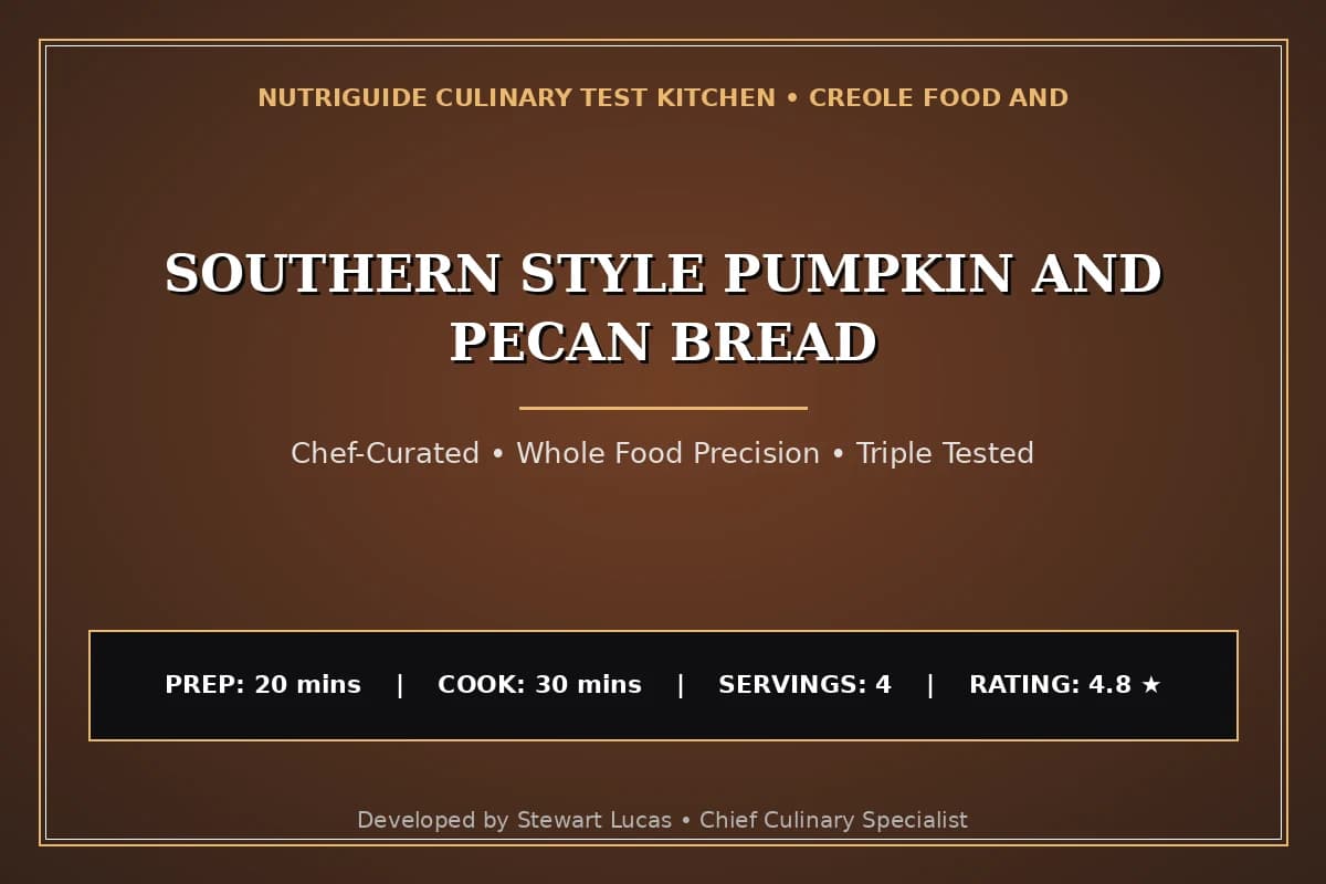 Southern Style Pumpkin And Pecan Bread