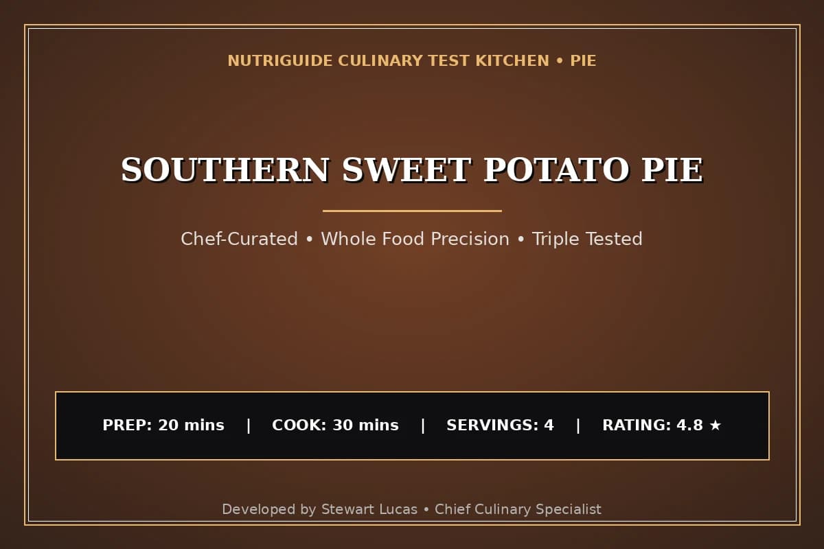 Southern Sweet Potato Pie