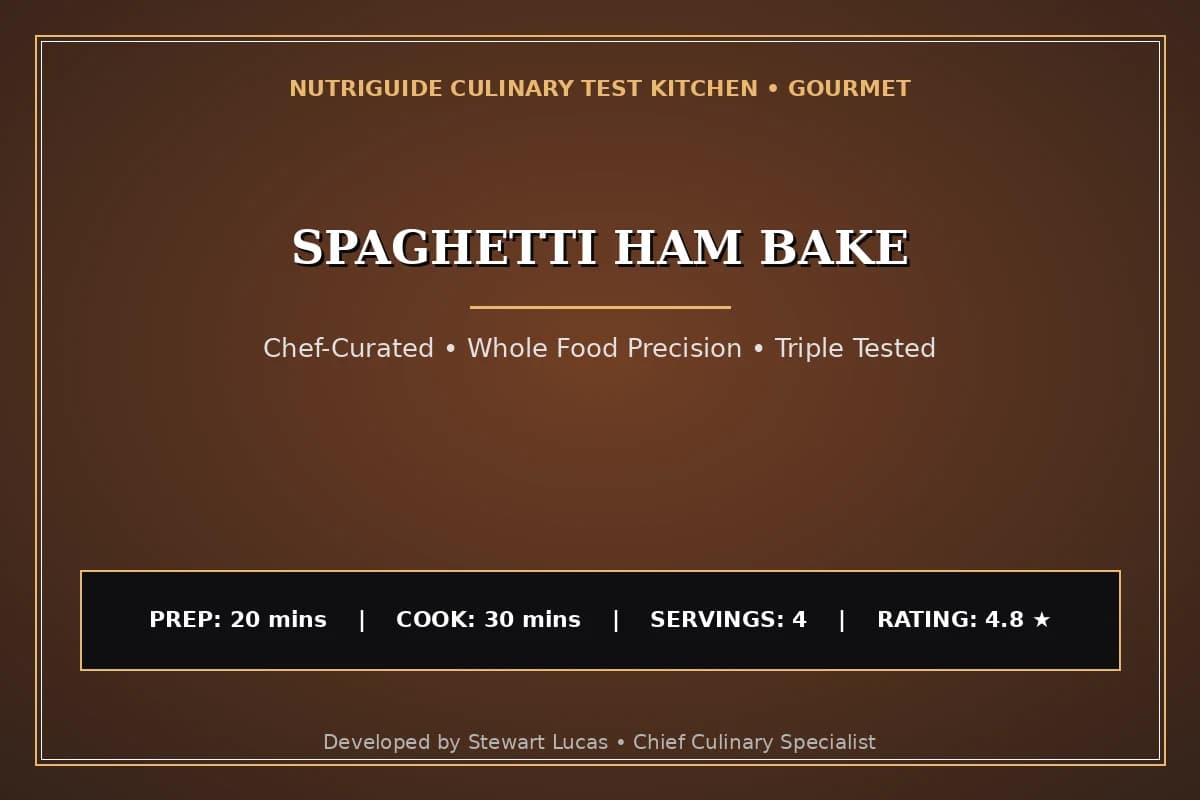 Spaghetti Ham Bake