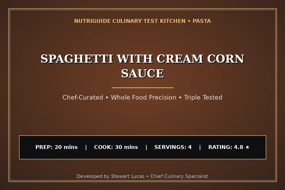 Spaghetti With Cream Corn Sauce