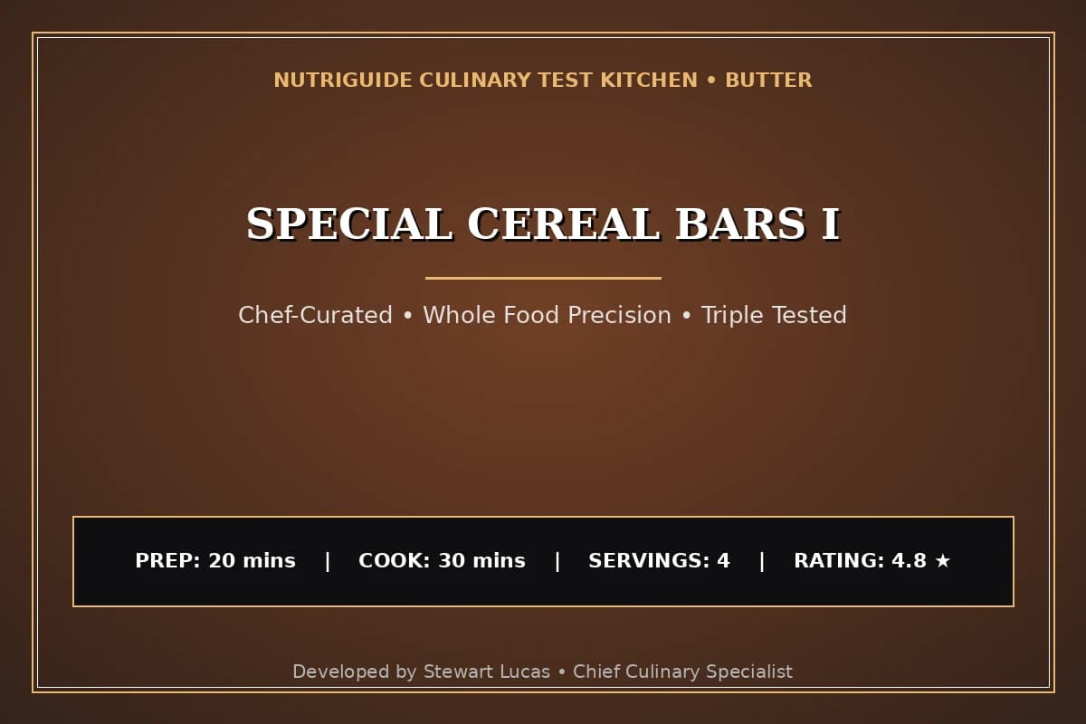 Special Cereal Bars I