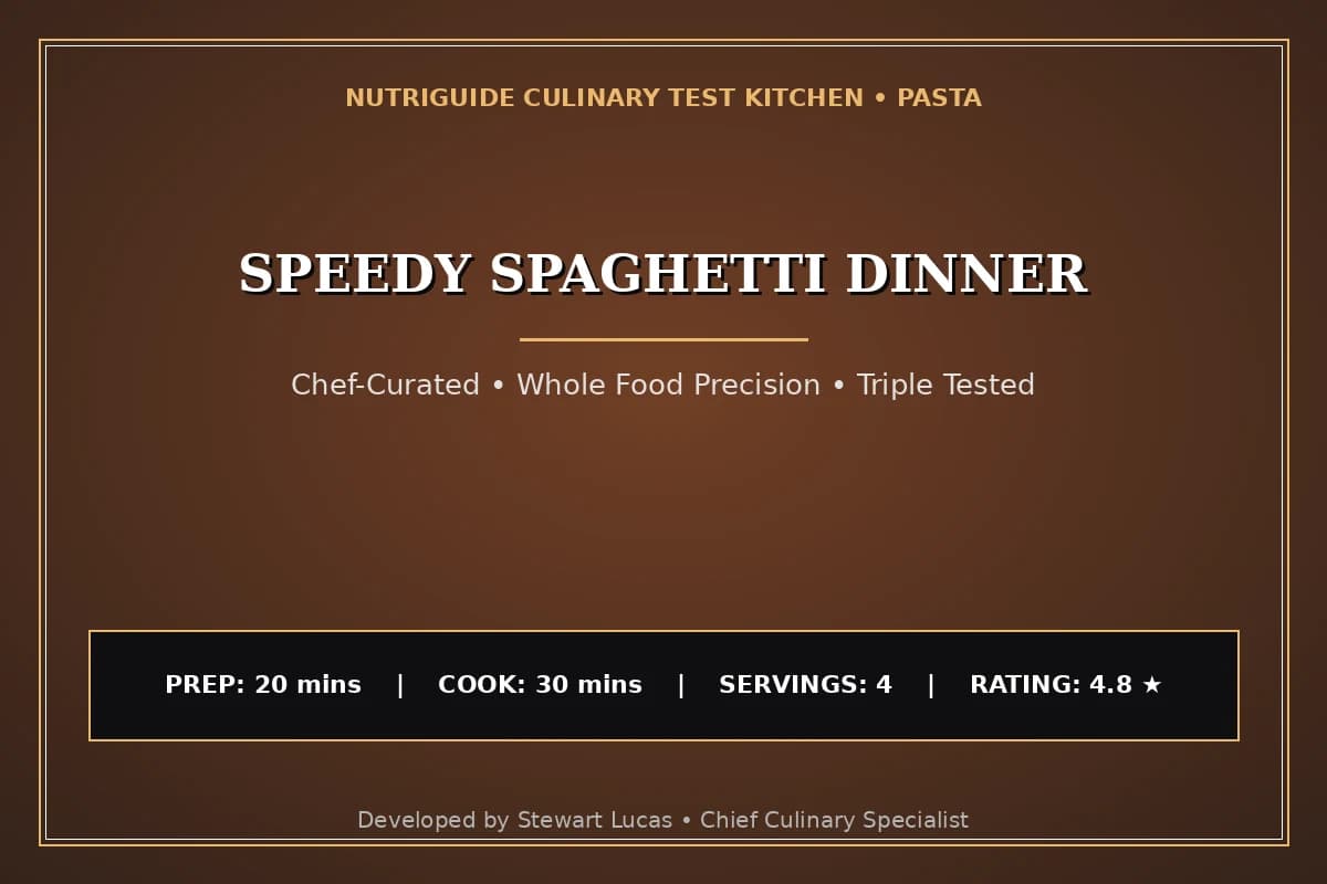 Speedy Spaghetti Dinner