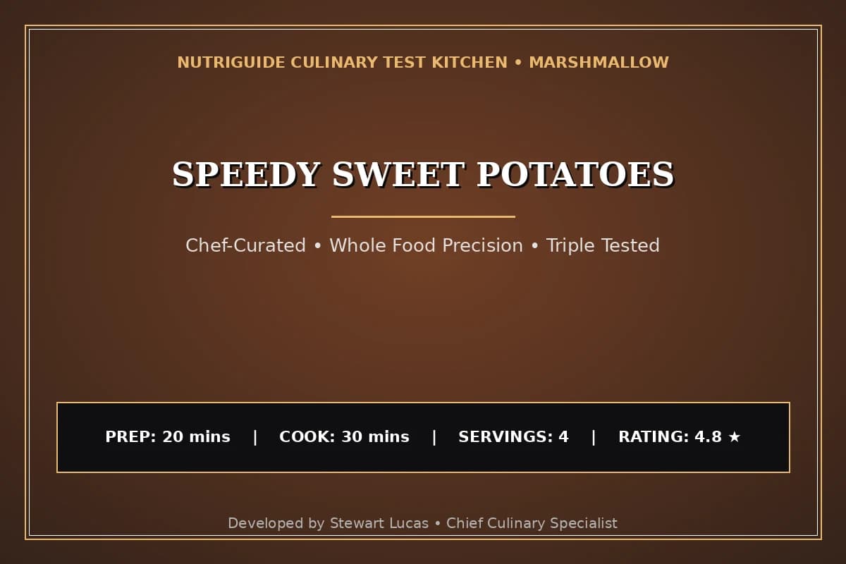 Speedy Sweet Potatoes