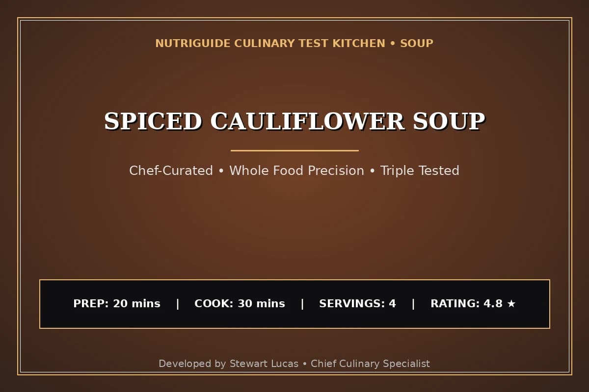 Spiced Cauliflower Soup