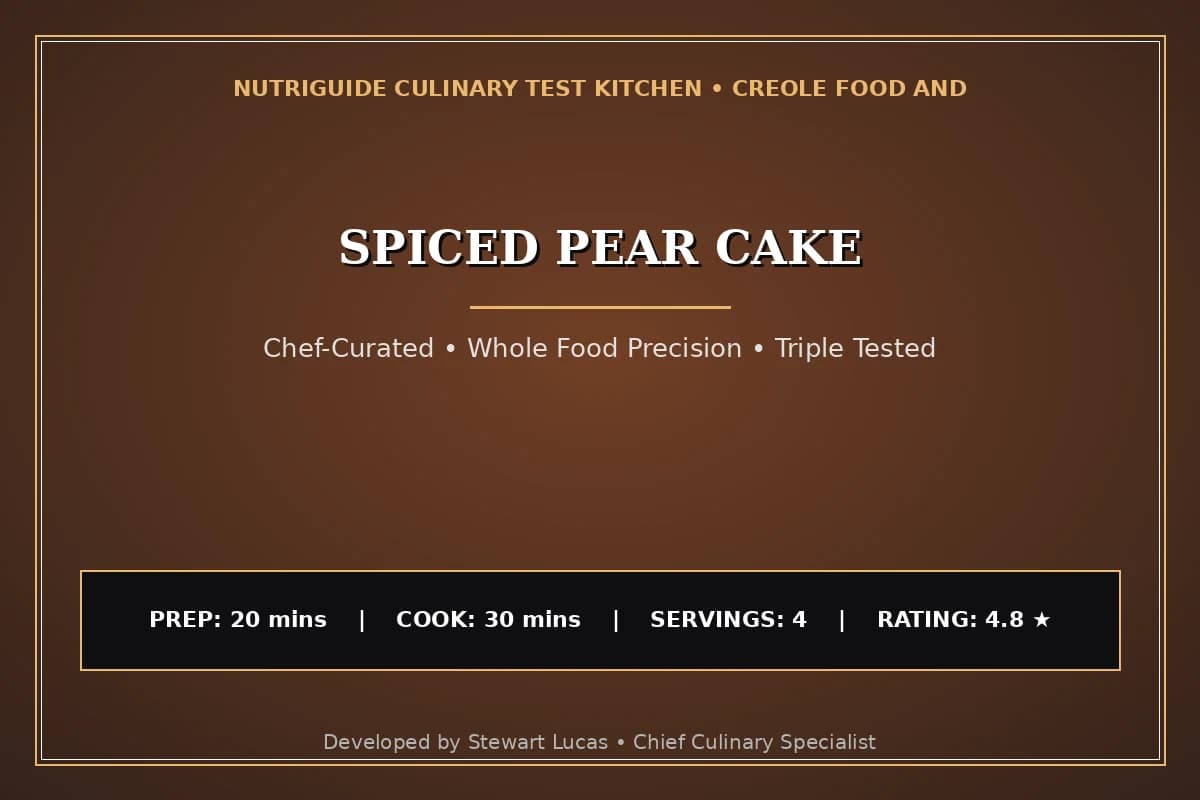 Spiced Pear Cake