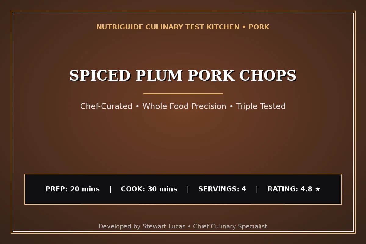 Spiced Plum Pork Chops