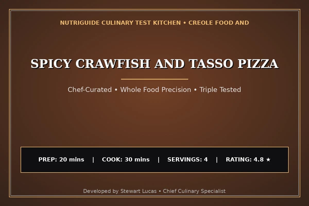 Spicy Crawfish And Tasso Pizza