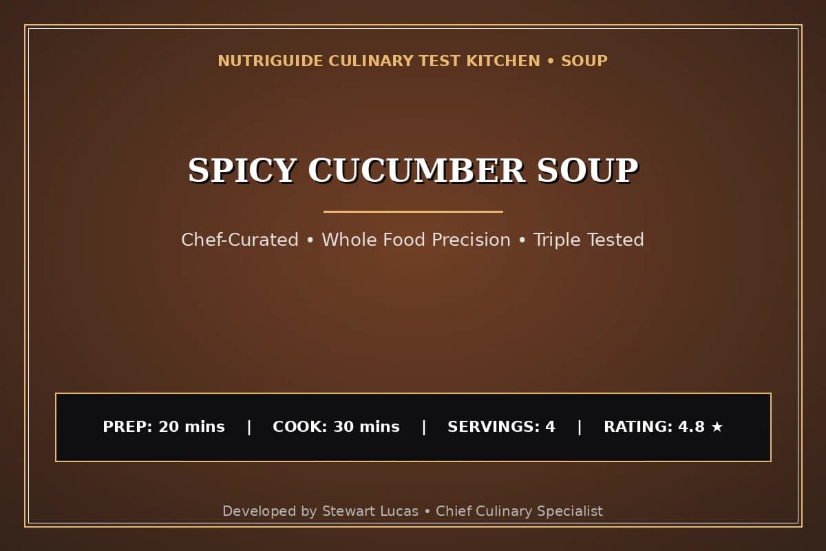 Spicy Cucumber Soup