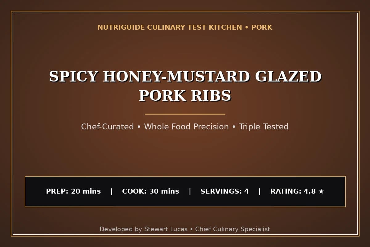 Spicy Honey-Mustard Glazed Pork Ribs