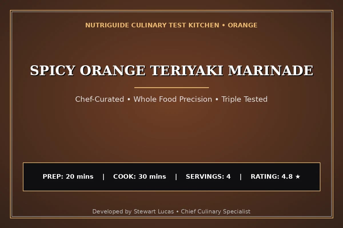 Spicy Orange Teriyaki Marinade