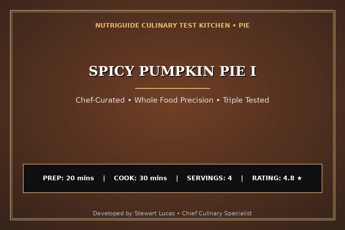 Spicy Pumpkin Pie I