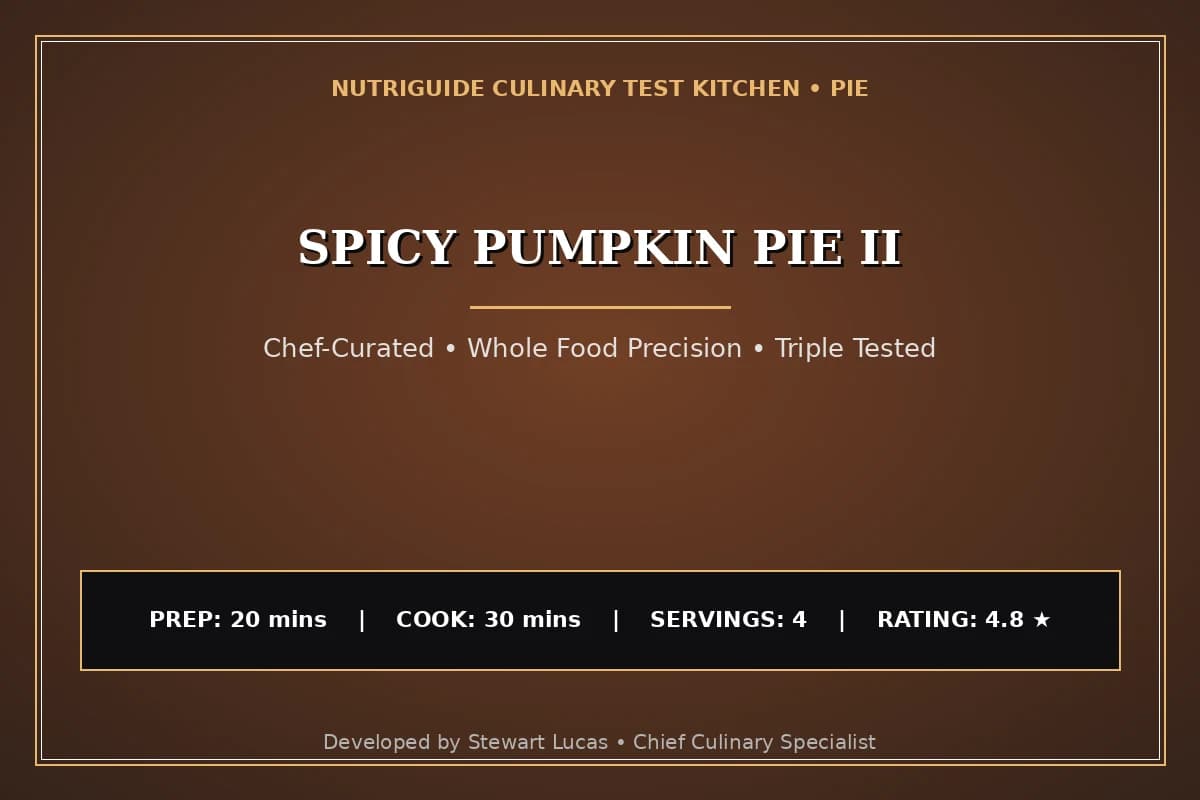 Spicy Pumpkin Pie Ii