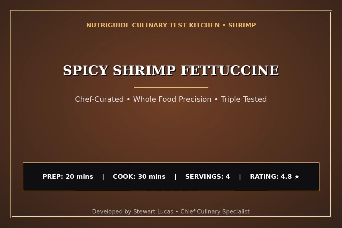 Spicy Shrimp Fettuccine