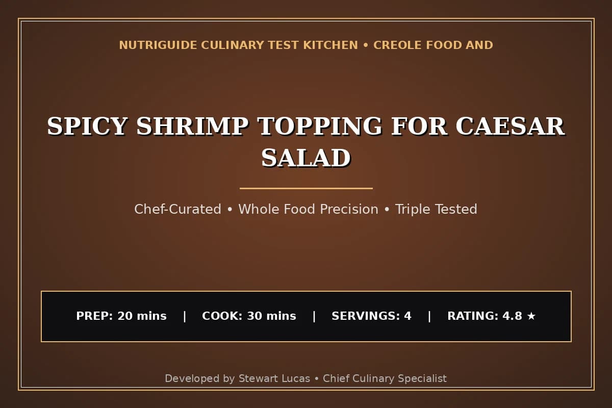 Spicy Shrimp Topping For Caesar Salad