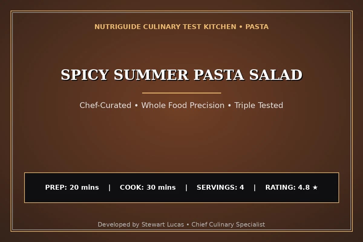 Spicy Summer Pasta Salad