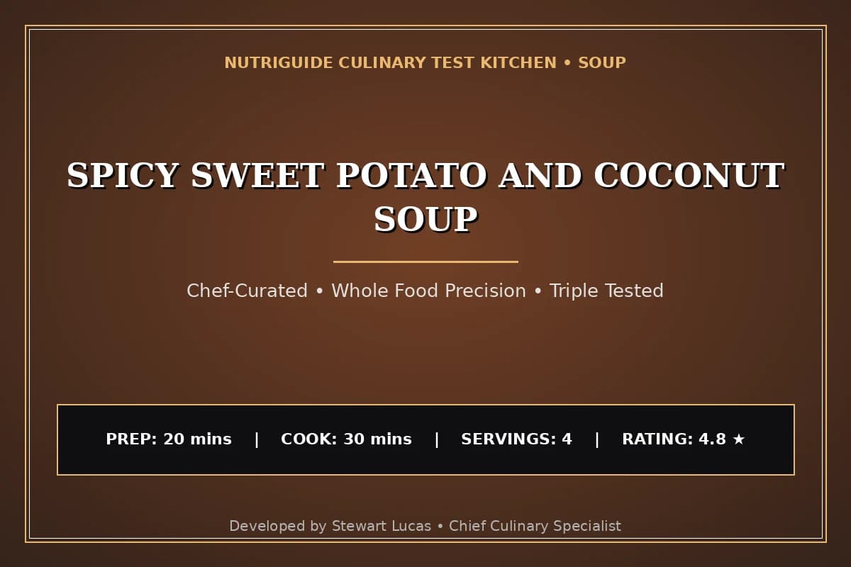 Spicy Sweet Potato And Coconut Soup
