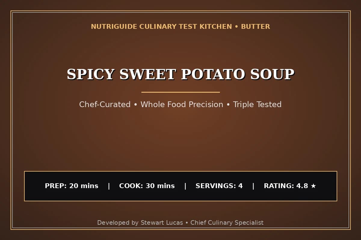 Spicy Sweet Potato Soup