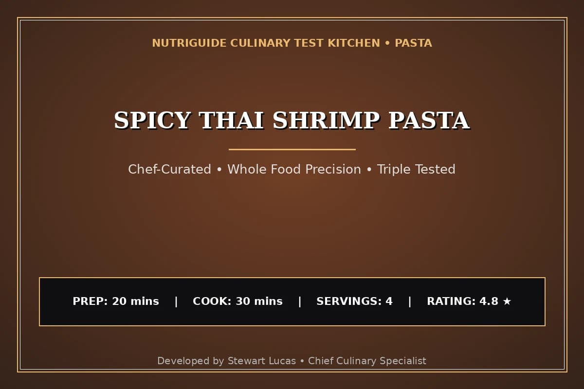 Spicy Thai Shrimp Pasta