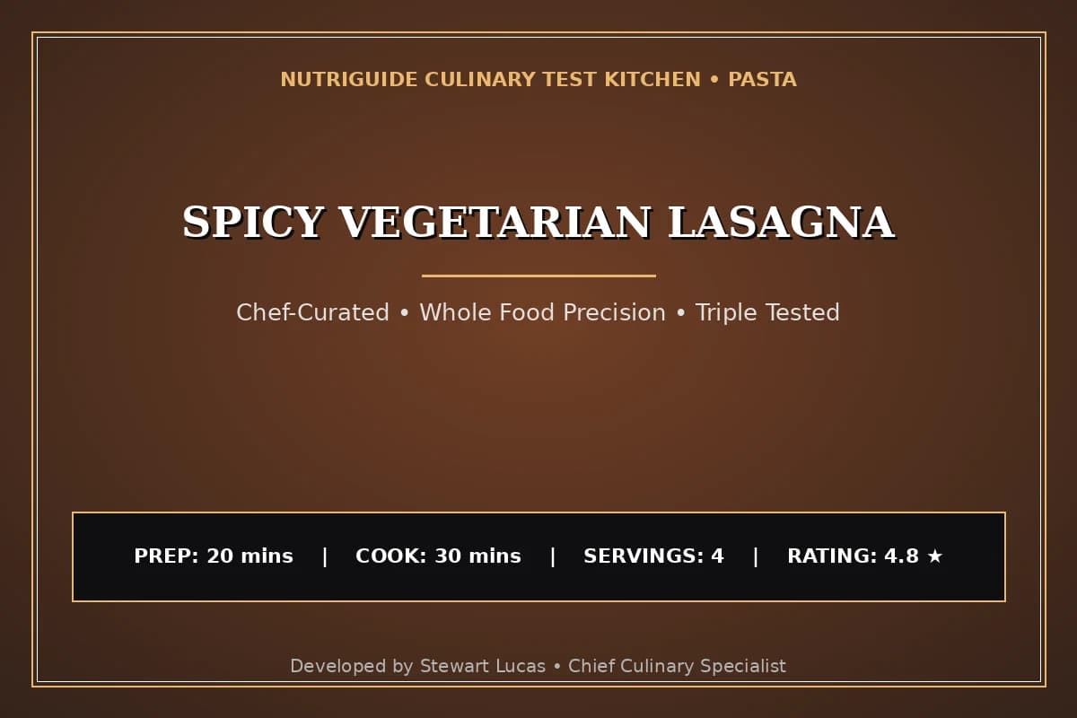 Spicy Vegetarian Lasagna