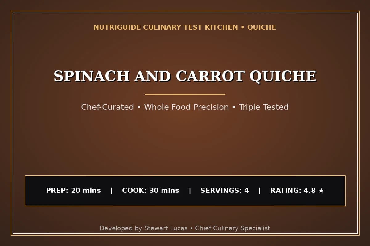 Spinach And Carrot Quiche