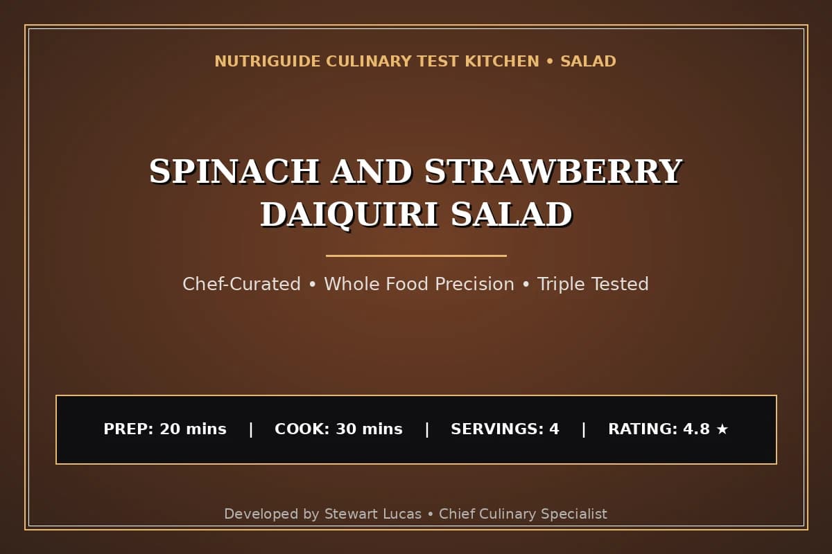 Spinach And Strawberry Daiquiri Salad